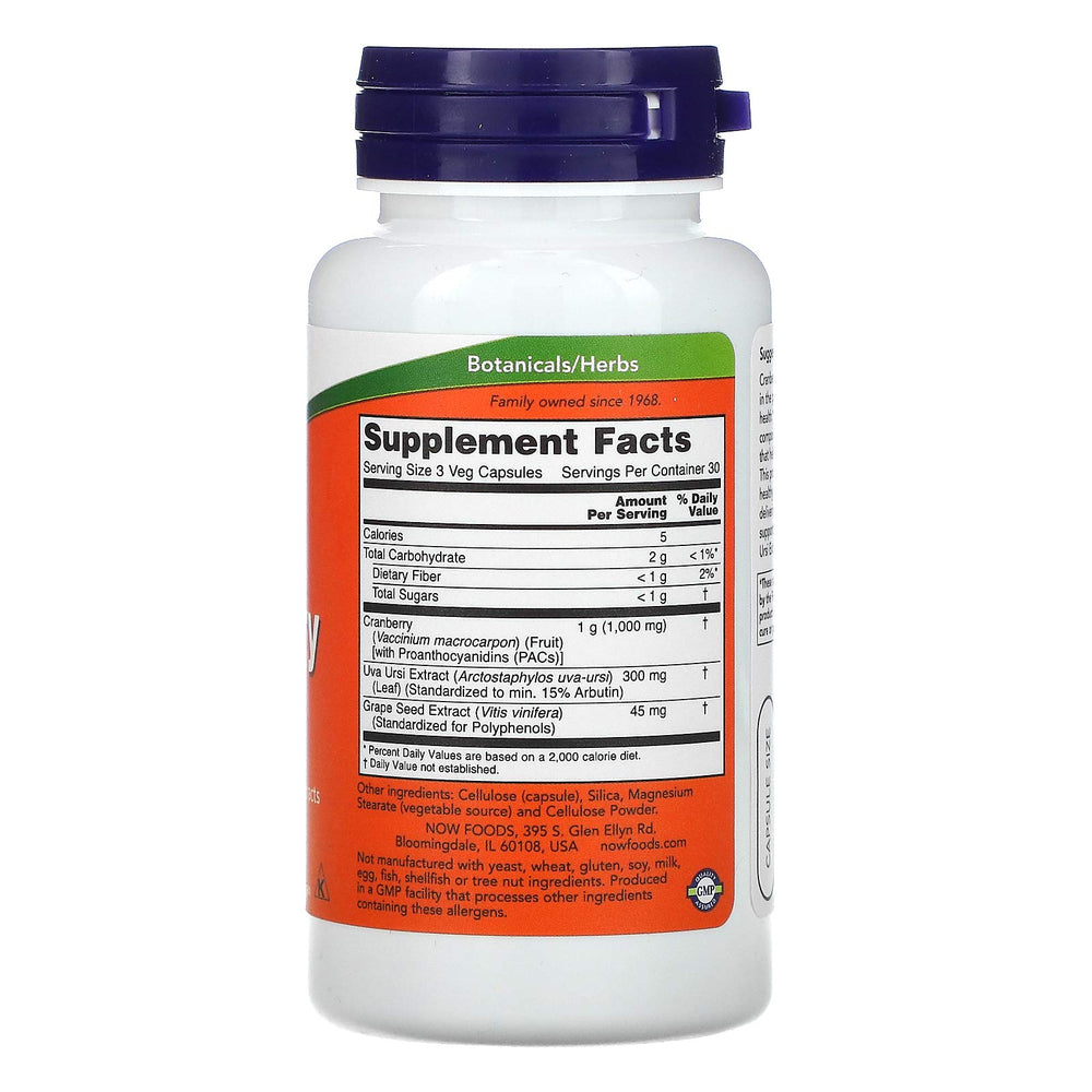 Now Foods Standardized Cranberry 90 Vcaps