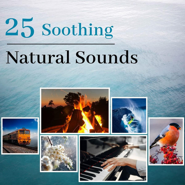 Fourair White Noise Sound Machine with 25 Soothing Natu