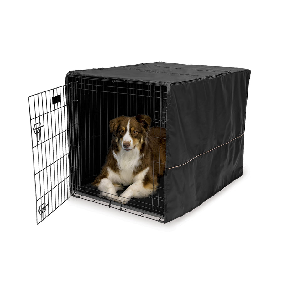 Dog Crate Cover, Privacy Dog Crate Cover Fits Midwest Dog Crates, Crate Cover Only, Machine Wash & Dry, Black, 42-Inch