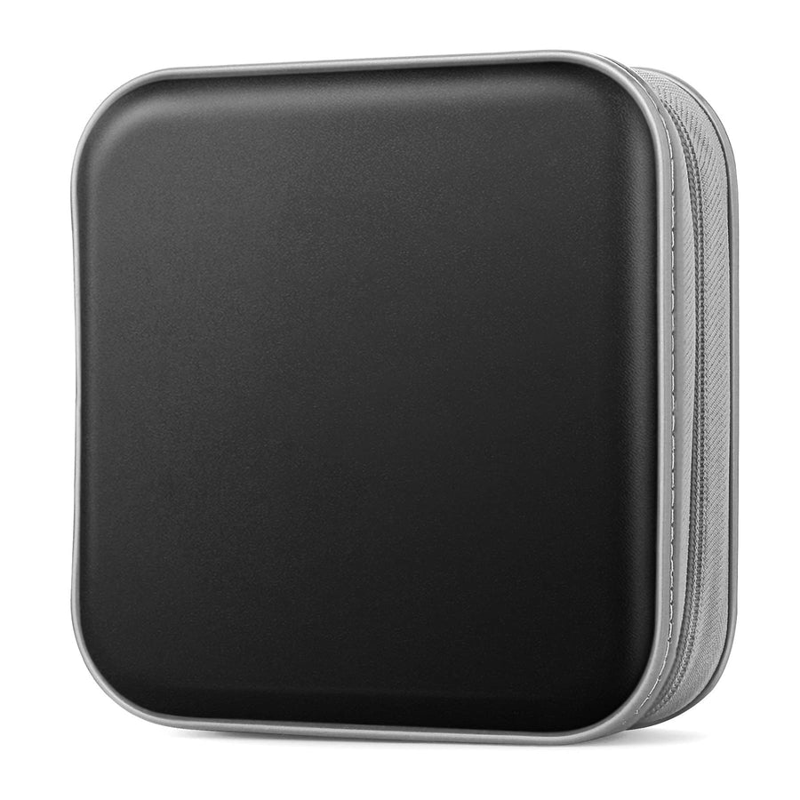 CD Case, DVDs Wallet Holder, CD/DVD Case Wallet 40 Discs Heavy Duty Bag Binder Storage Booklet Album (Black)