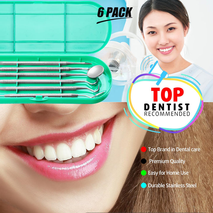 G.CATACC Dental Tools with Case, Teeth Cleaning Tools, 
