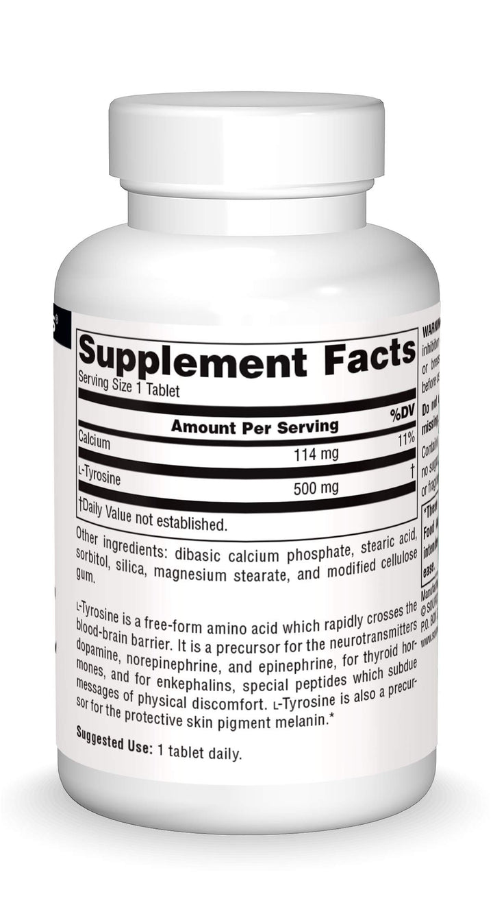 Source Naturals L-Tyrosine -Free Form Amino Acid Supple