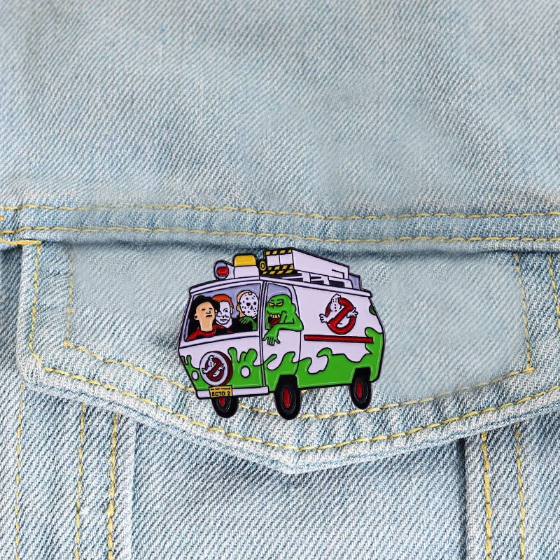 Horror Halloween Pin, Michael Myers Ghostbusters Jason Voorhees Freddy Krueger Pins