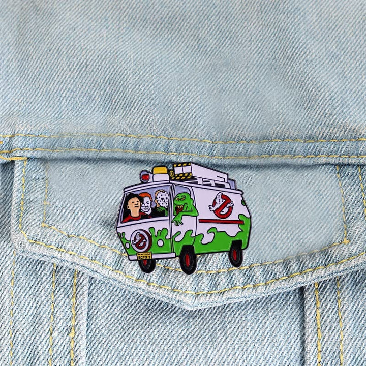 Horror Halloween Pin, Michael Myers Ghostbusters Jason Voorhees Freddy Krueger Pins