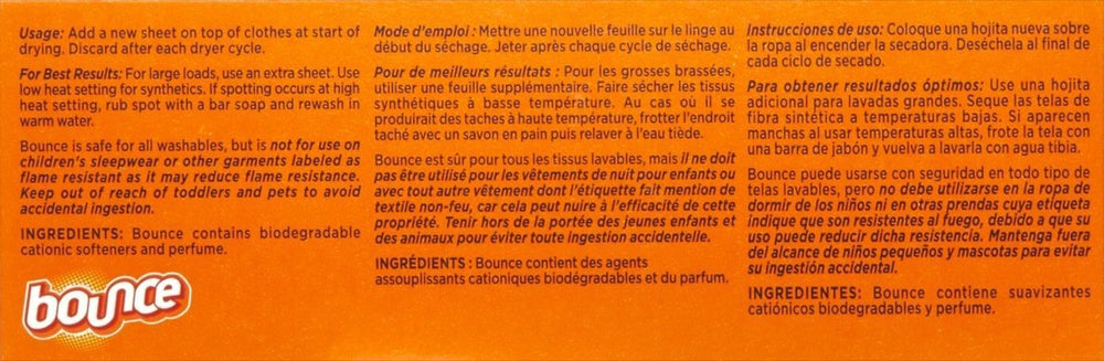 Bounce Dryer Sheets-Outdoor Fresh-120 count