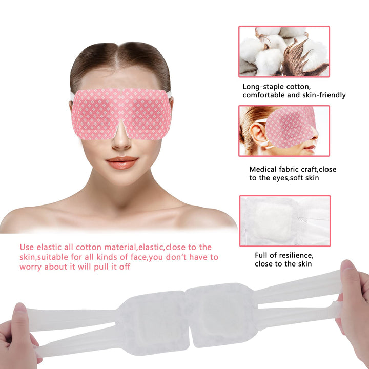 18 Packs Steam Eye Mask for Dry Eyes Dark Circles and Puffiness Tired Eyes, Disposable Self Heating Eye Mask for Stress Relief Relief Eye Fatigue