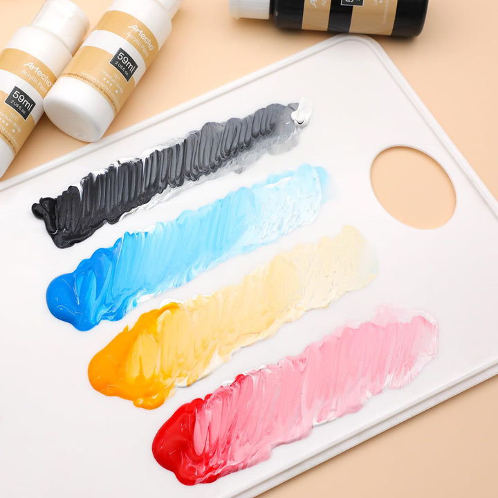 Artecho Acrylic Paint Set 18 Colors 2oz/59ml, Art Craft