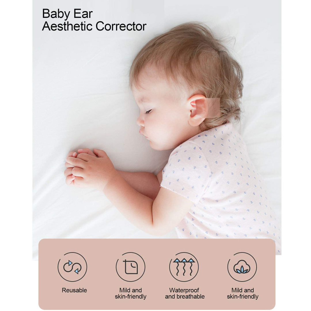 Baby Auricle Valgus Correction Patch, Newborn Baby Ear Aesthetic Correctors Kids Infant Protruding Ear Patch Stickers, Children Ear Correction, Baby Silicone Gel Ear Tape 4cmx50cm