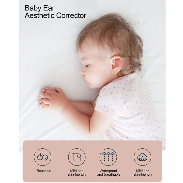 Baby Auricle Valgus Correction Patch, Newborn Baby Ear Aesthetic Correctors Kids Infant Protruding Ear Patch Stickers, Children Ear Correction, Baby Silicone Gel Ear Tape 4cmx50cm