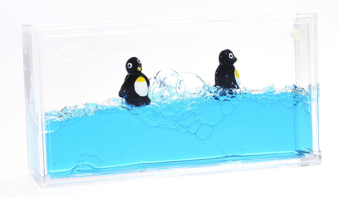 Liquid Penguin Paperweight | Calming and Relaxing Toy |