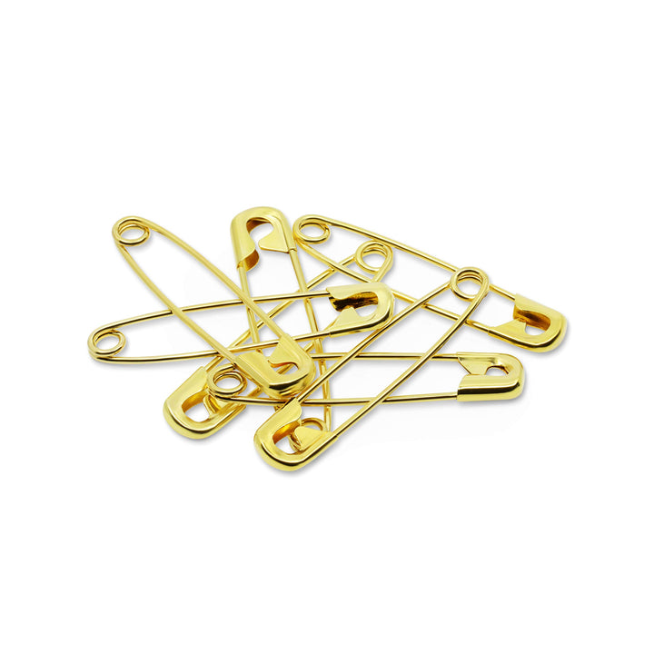 1466 Safety Pins, Brass, Size 3 (20-Count)