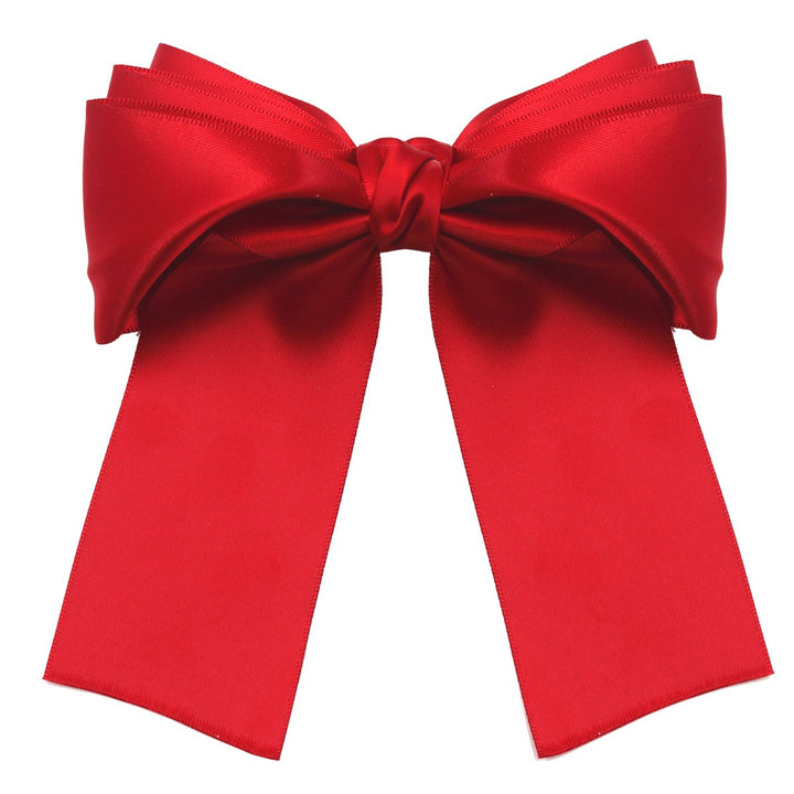 6 Pcs Large Big Huge 8.3 Soft Silky Hair Bow Clip Lolita Party Oversize Handmade Girl French Barrette Style Hair Clips