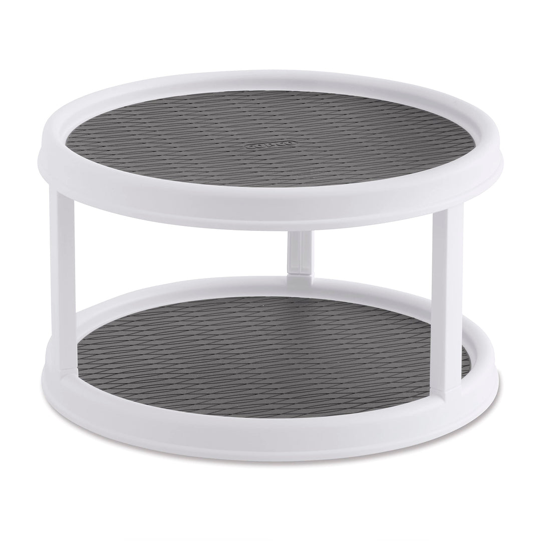 Copco Non-Skid Turntable, 2-Tier, 12-Inch, Durable &
