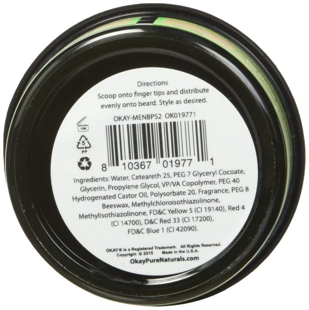 OKAY Men&#39;s Super Hold Beard Pomade, 2 Ounce