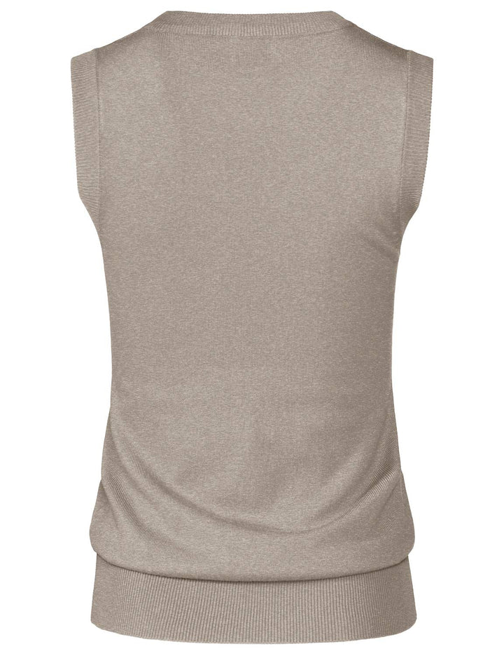 JSCEND Women&#39;s Solid Basic V-Neck Sleeveless So