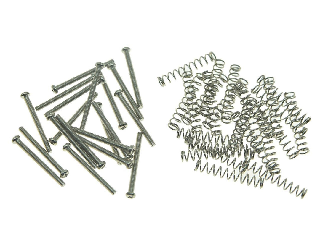 Pack of 20 USA/Imperial Thread Guitar Humbucker Pickup Screws Humbucker Pickup Height Screws with Springs for GB/EMG/Seymour Duncan/Dimarzio Nickel