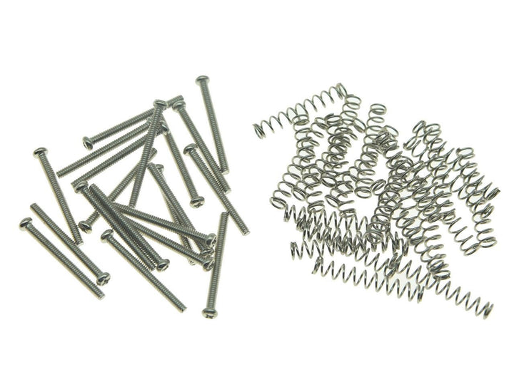 Pack of 20 USA/Imperial Thread Guitar Humbucker Pickup Screws Humbucker Pickup Height Screws with Springs for GB/EMG/Seymour Duncan/Dimarzio Nickel