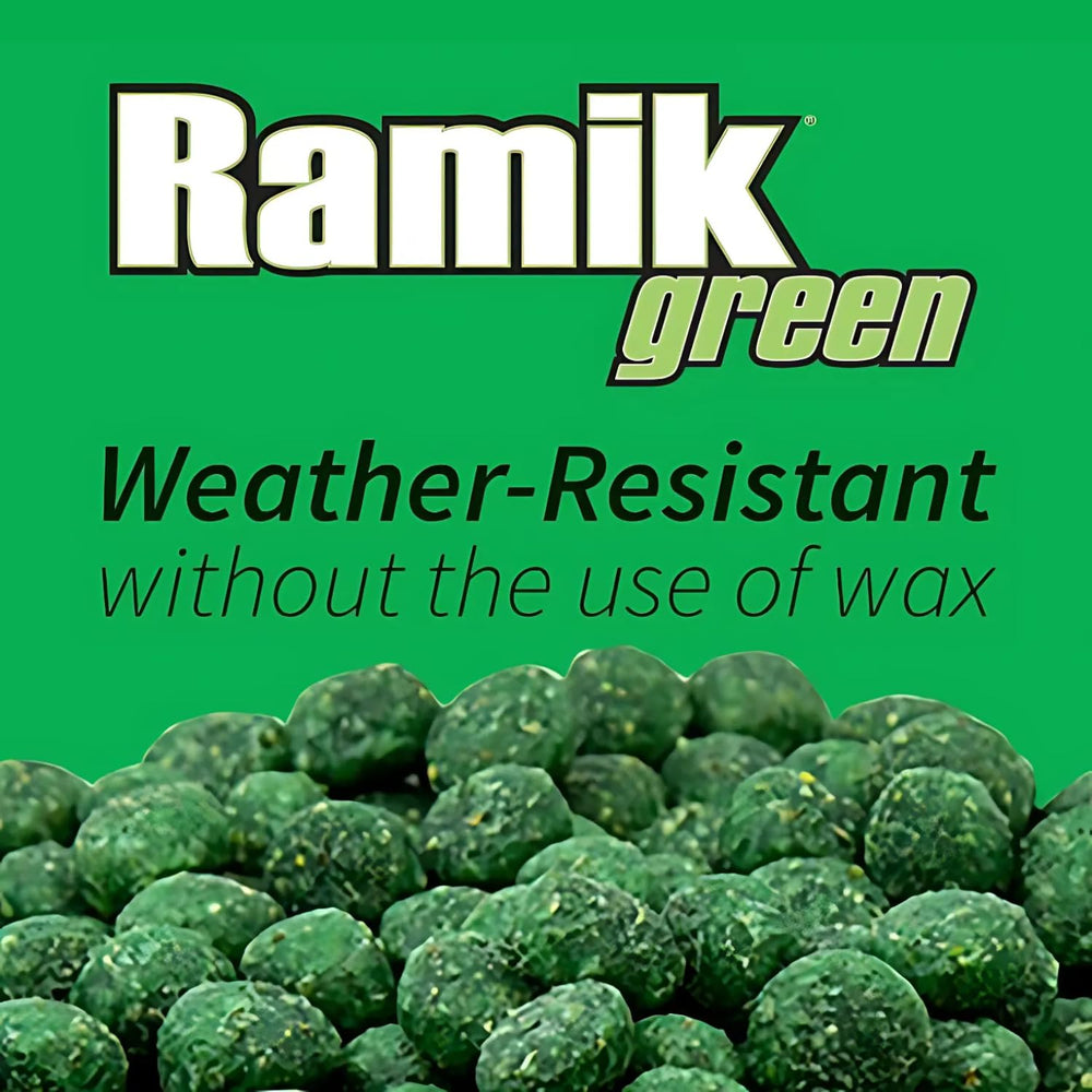 Ramik Green Fish Flavored Weather Resistant Rodenticide Nuggets, 4 lb bag (00615)
