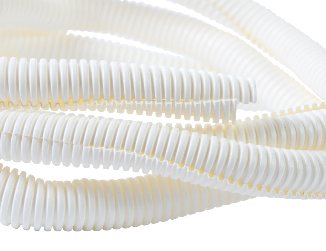 FLX-3810W, inch x 10 ft, White Split Flex Tubing