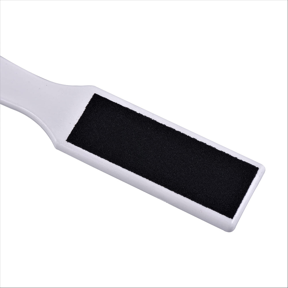 Double Sided Foot File Callus Remover Scrubber - Pedicure Rasp Removes Cracked Heels, Dead Skin, Corn, Hard Skin for Wet and Dry Feet Perfect | Pack of 2, Black White