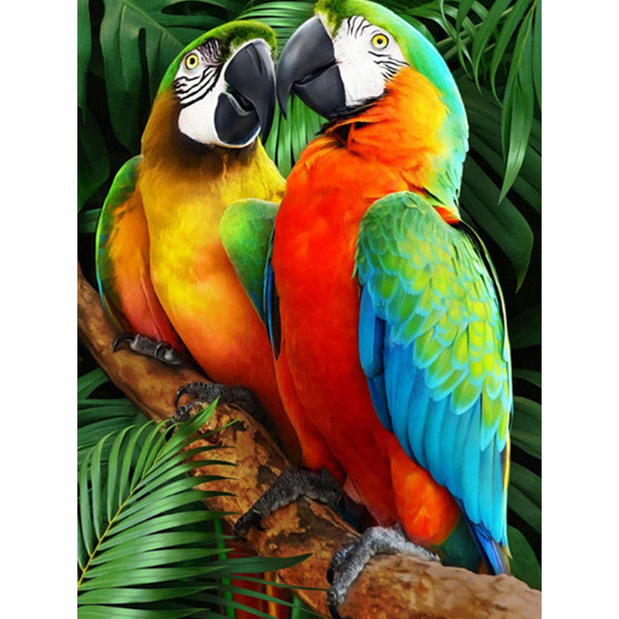 Diamond Painting Kits for Adults, Full Square Drill Parrot Diamond Art, Diamond Dots for Adults, Paint by Diamonds for Beginner, DIY Gem Crafts Home Wall Decor 11.8x15.7inch/30x40cm