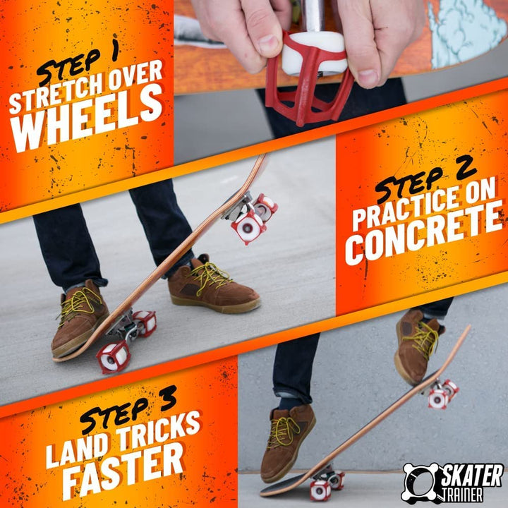 Skater Trainers get Skateboard Tricks - Cool Stocking Stuffers for Boys Ages 8-12 10 14 15 Teens 2024 Gamer Cool Wheels Tech Deck Tool Ramp Teen Boy Trucks Hawk Skateboarding (4 Blk)