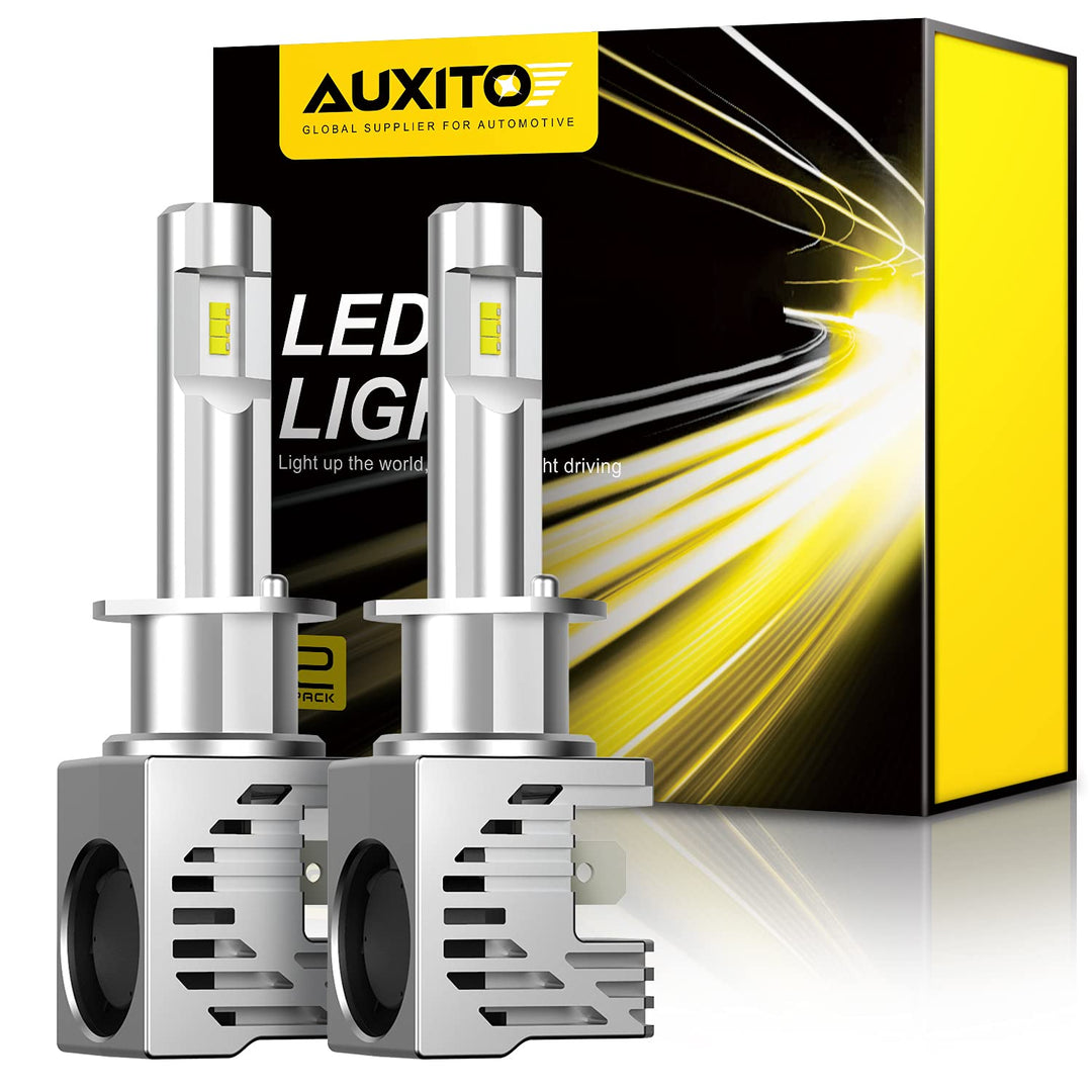 AUXITO H1 LED Bulbs, 15000LM Per Set, 6500K Xenon White