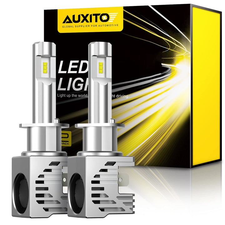 AUXITO H1 LED Bulbs, 15000LM Per Set, 6500K Xenon White