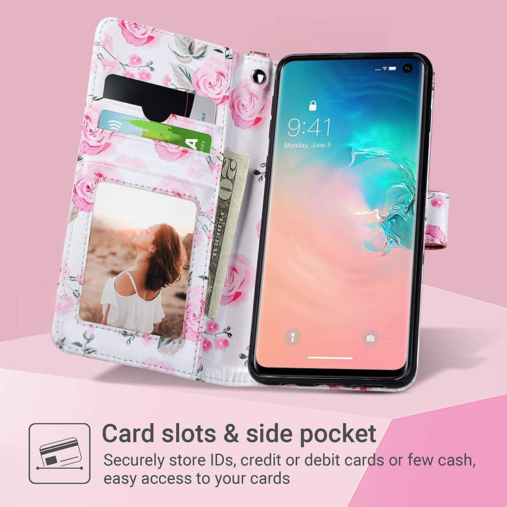 ULAK Compatible with Samsung Galaxy S10 Plus Wallet Cas