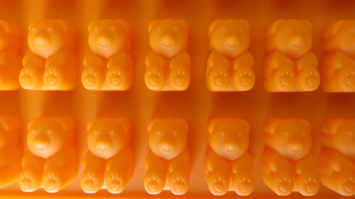 2 Pack 53 Cavity Silicone Gummy Bear Mold With a Dropper Making Gummy Candy Chocolate with Your Kids together