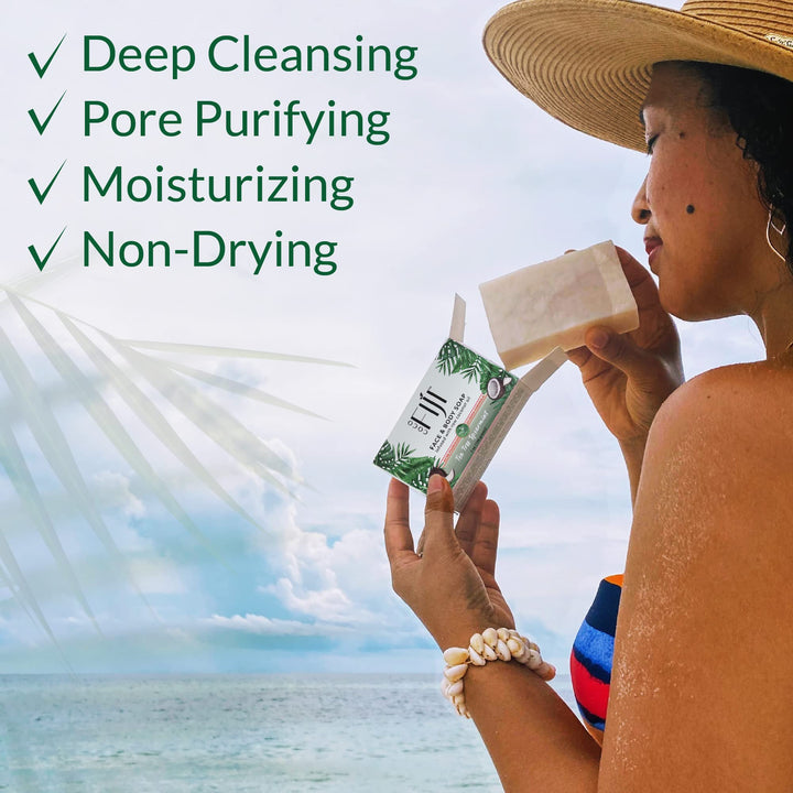 Coconut Oil Soap, For Face and Body, 100% Certified Organic, Tea Tree Spearmint, 7 Ounce