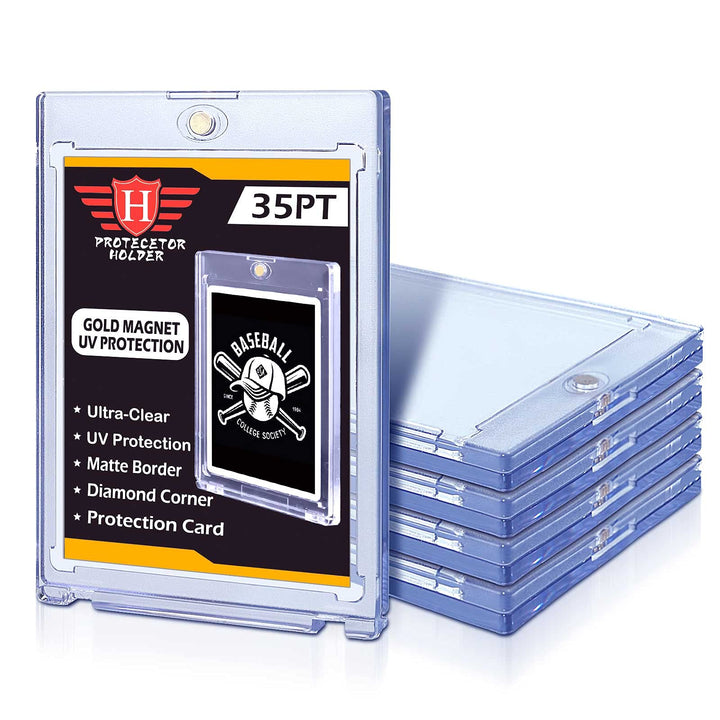 5 ct Magnetic Card Holders for Trading Cards, 35 pt Har