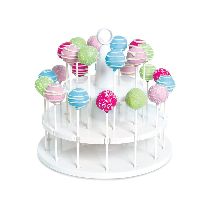 Cake Pop Stand, 24-Notches, 2 Tiered, White