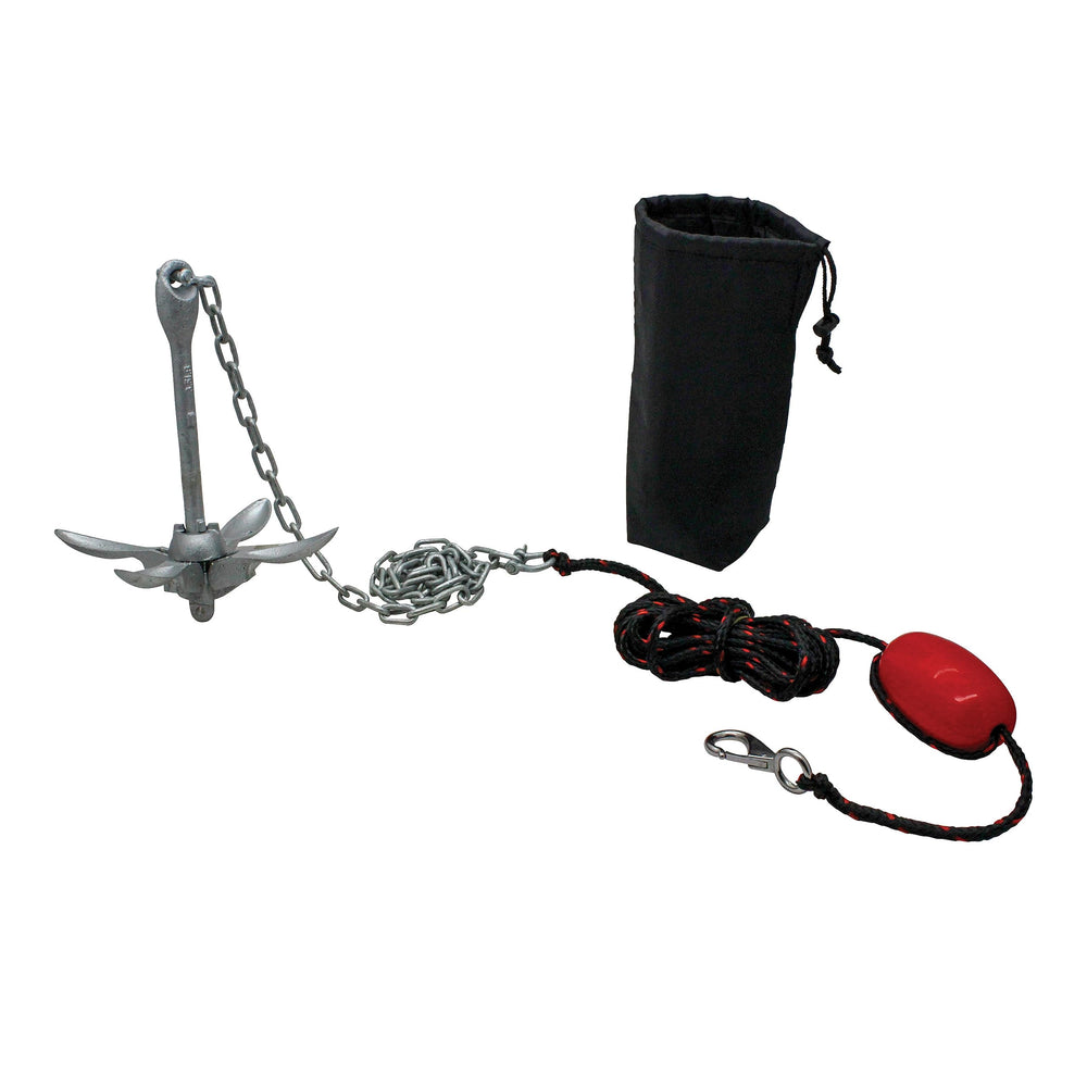 3006.6785 BoatTector Complete Deluxe Grapnel Anchor Kit for Small Boats, Kayaks, PWC, Jet Ski, Paddle Boards, etc. - 3.5 lbs.
