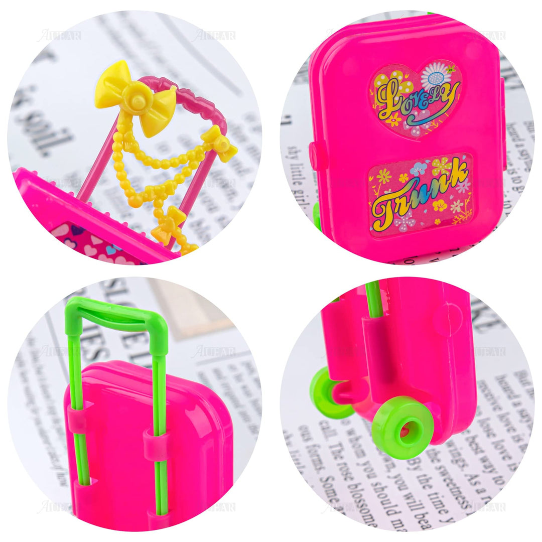 AUEAR, 2 Pcs Fashion Travel Hard Suitcase Box Reception Reception Accessories Gift Luggage for Wedding Decoration