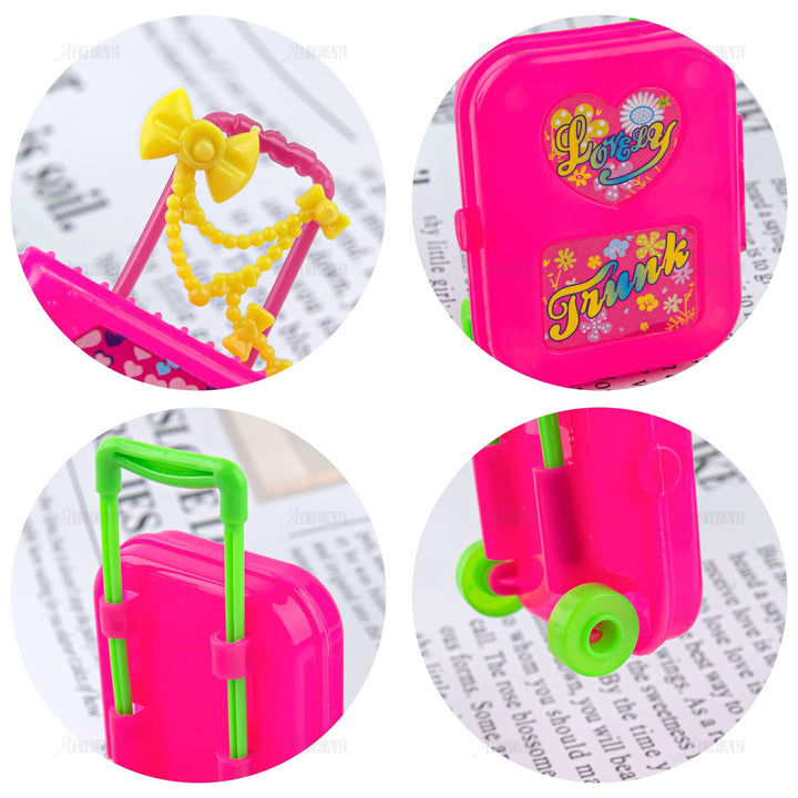 AUEAR, 2 Pcs Fashion Travel Hard Suitcase Box Reception Reception Accessories Gift Luggage for Wedding Decoration