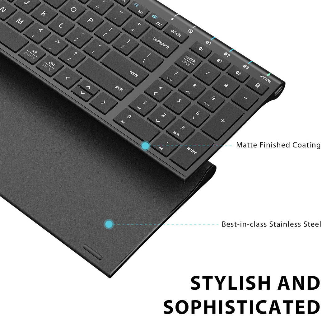iClever BK10 Bluetooth Keyboard, Wireless Bluetooth Key