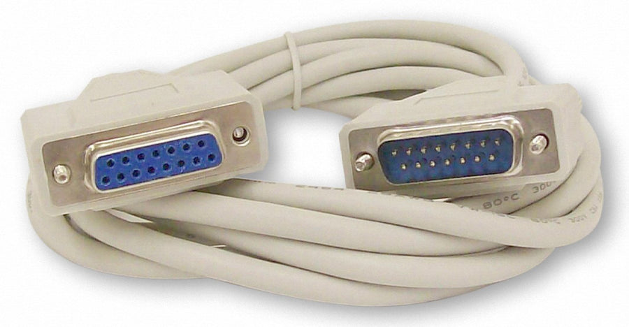 10 Foot DB15 15 Pin Serial Extension Cable