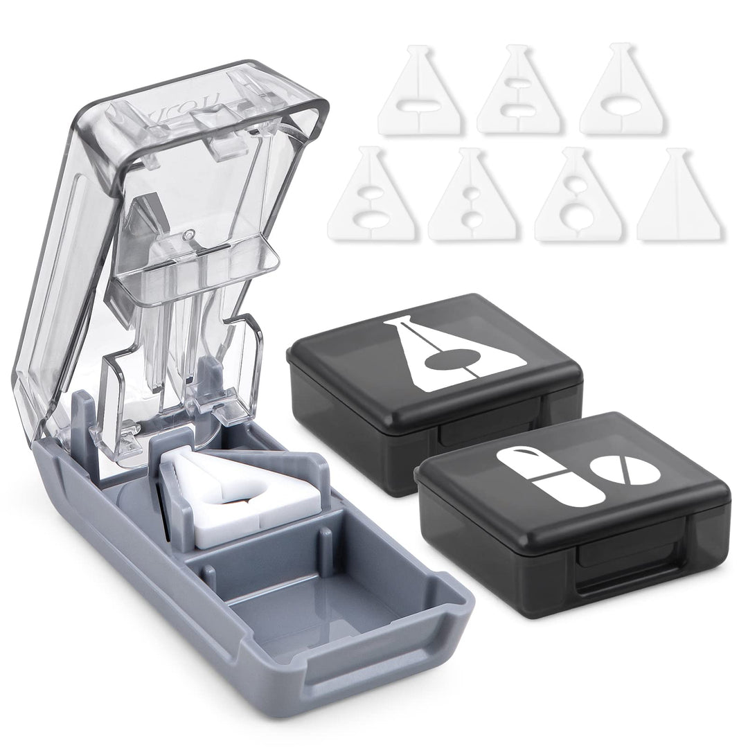 Fullicon Pill Cutter for Small or Large Pills, Pill Spl