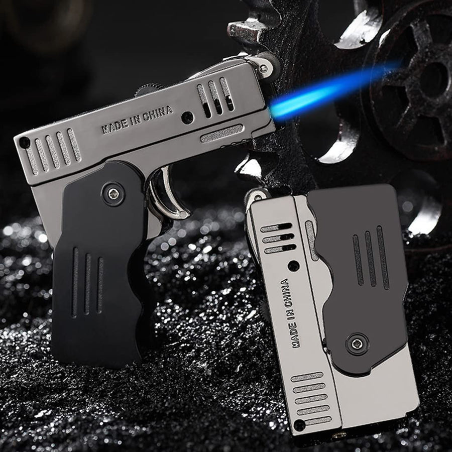 Jet Torch Lighter, Jet / Soft Flame Switchable Lighter with Lockable Function and Adjustable Flame Dial, Butane Refillable for Men, Husband (Fuel Not Included)