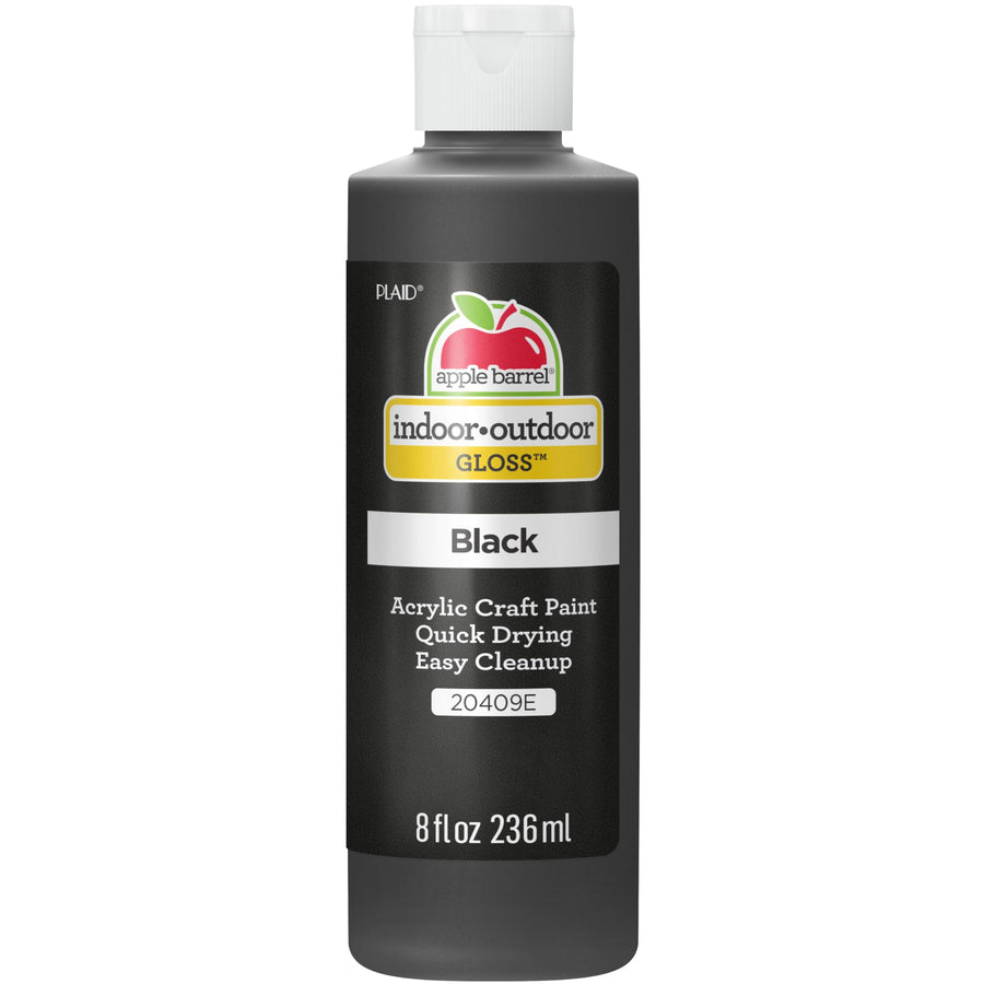 Gloss Acrylic Paint in Assorted Colors (8 oz), 20409 Gloss Black