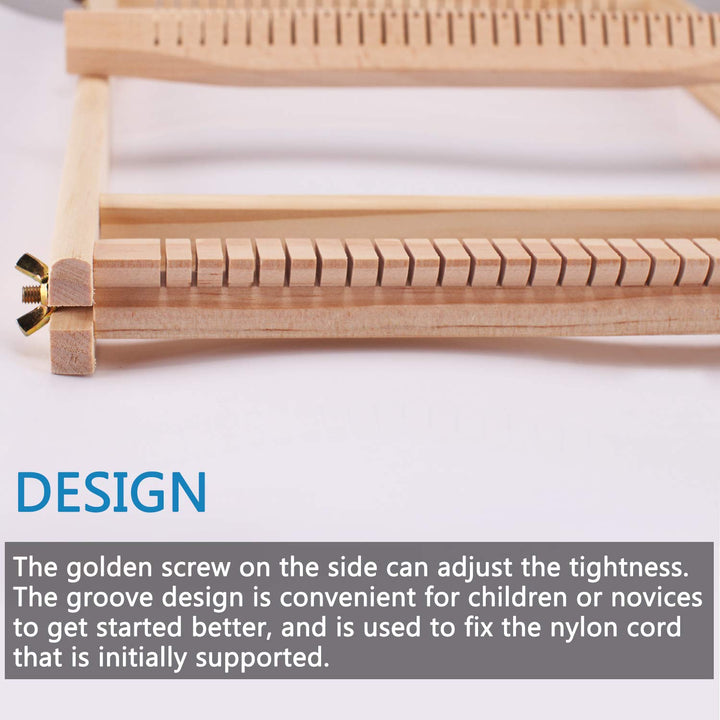 CYCHIRV Weaving Loom Kit, 15.2 H x 9.85 W Wooden Tapest