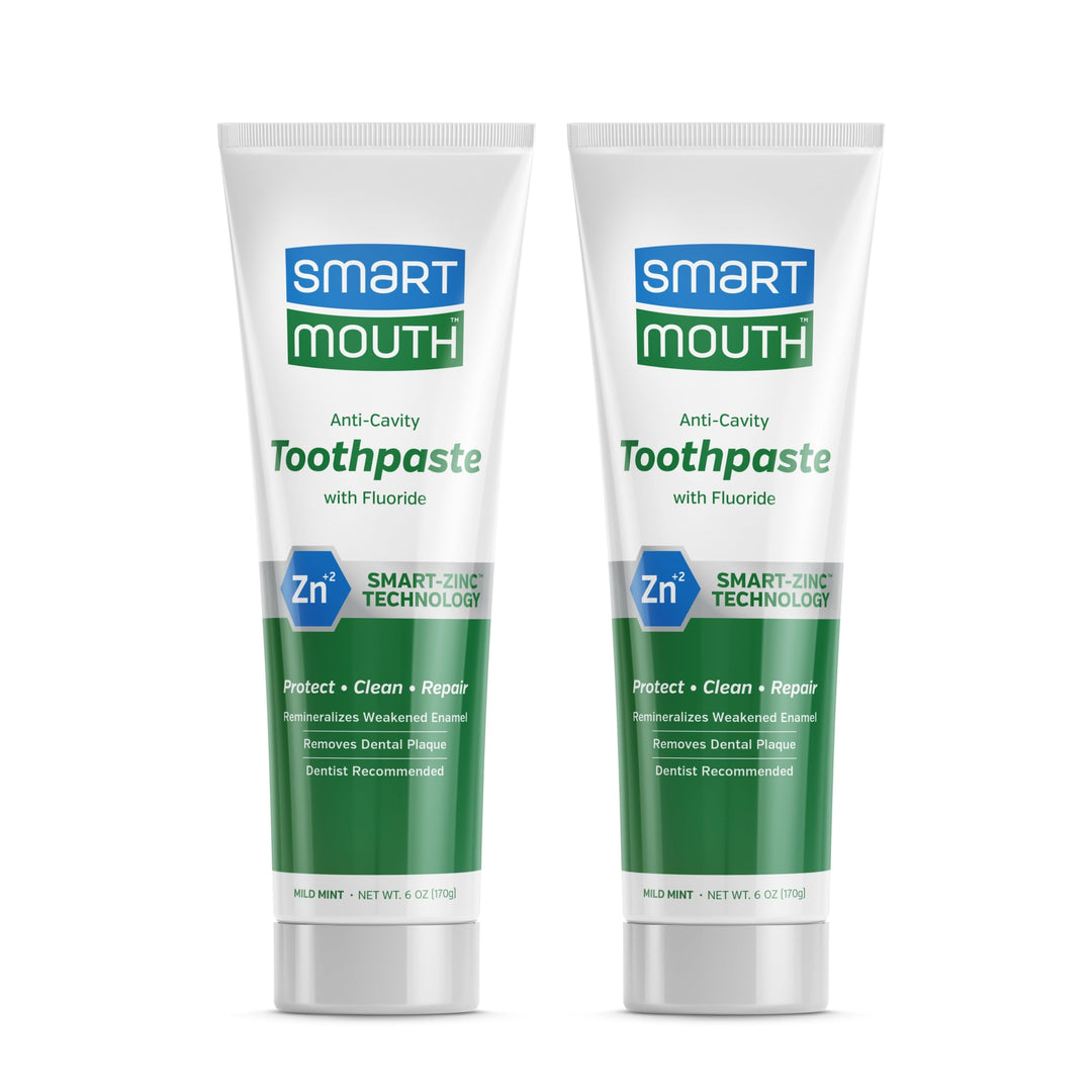 Premium Zinc Ion Toothpaste - Whitening Toothpaste with Fluoride - Refreshing, Anti-Cavity Toothpaste for Adults - Strengthens Enamel - Mild Mint Flavor, 6 oz (2 Pack)