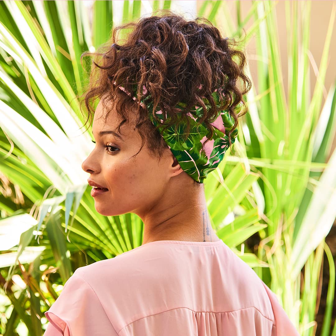 Satin Lined Headband, Tropical