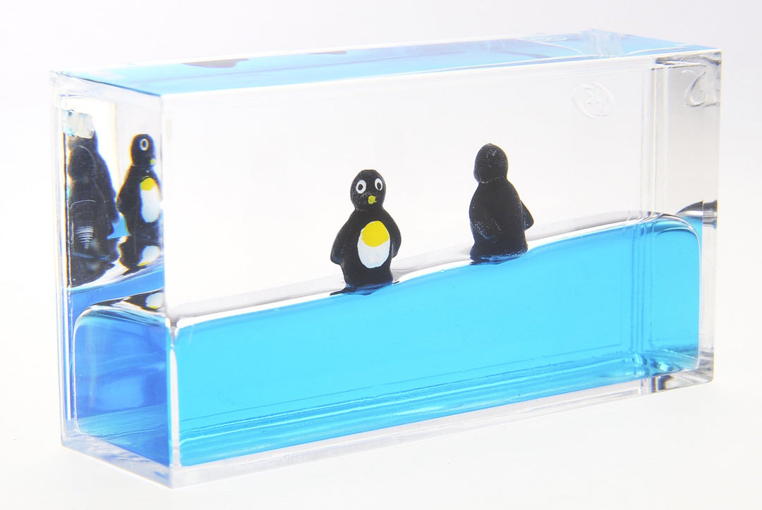 Liquid Penguin Paperweight | Calming and Relaxing Toy |