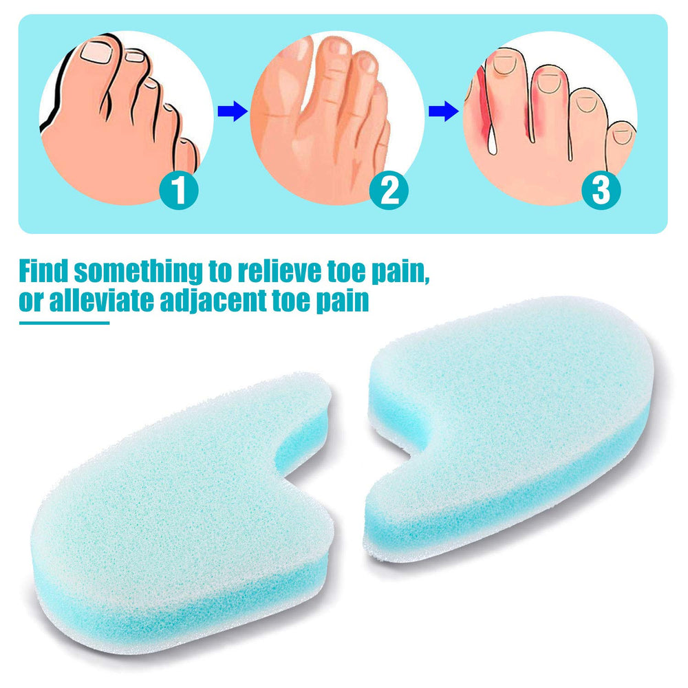 16 Pieces Foam Toe Spacers 3 Layer Toe Separators Toe S