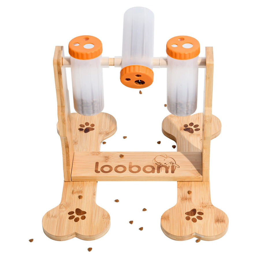 Dog Puzzle Toys Wooden - Interactive Toys for Boredom, IQ Training and Mental Brain Stimulation, Treat Dispensing and Entertainment/Food Slow Feeder for Small to Large Dogs