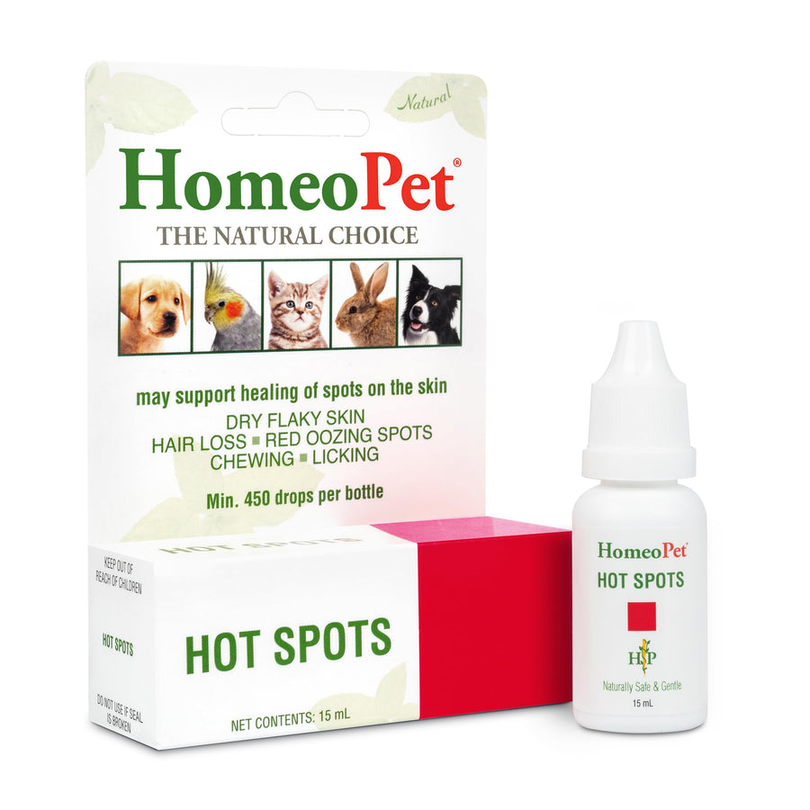 Hot Spots, Safe and Natural Cat and Dog Skin-Soothing Medicine for Red, Irritated, and Flaky Pet Skin, 15 Milliliters
