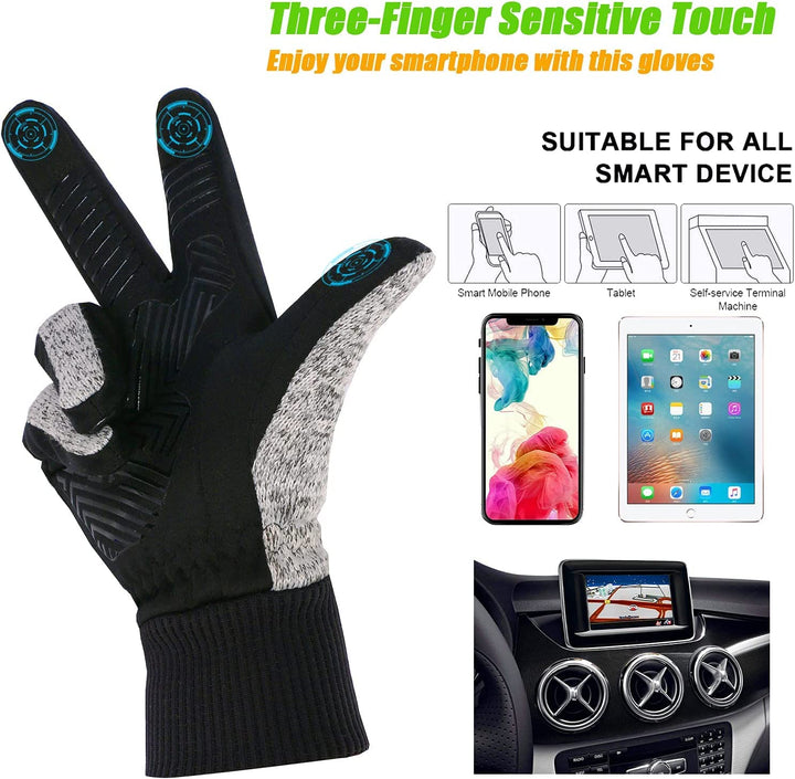 MOREOK Winter Gloves -10°F 3M Thinsulate Warm Gloves Bi