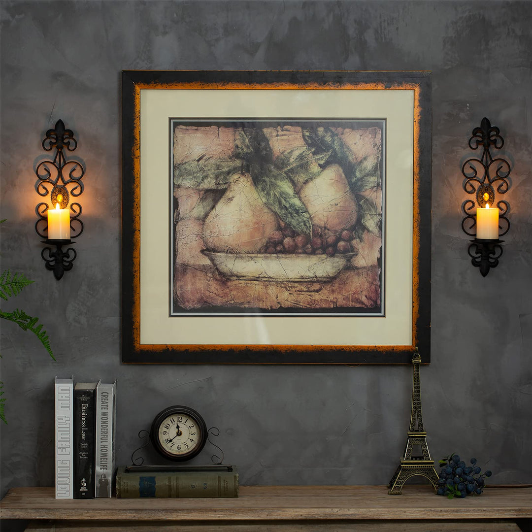 Candle Sconces Wall Decor Black Candle Holder for Pilla